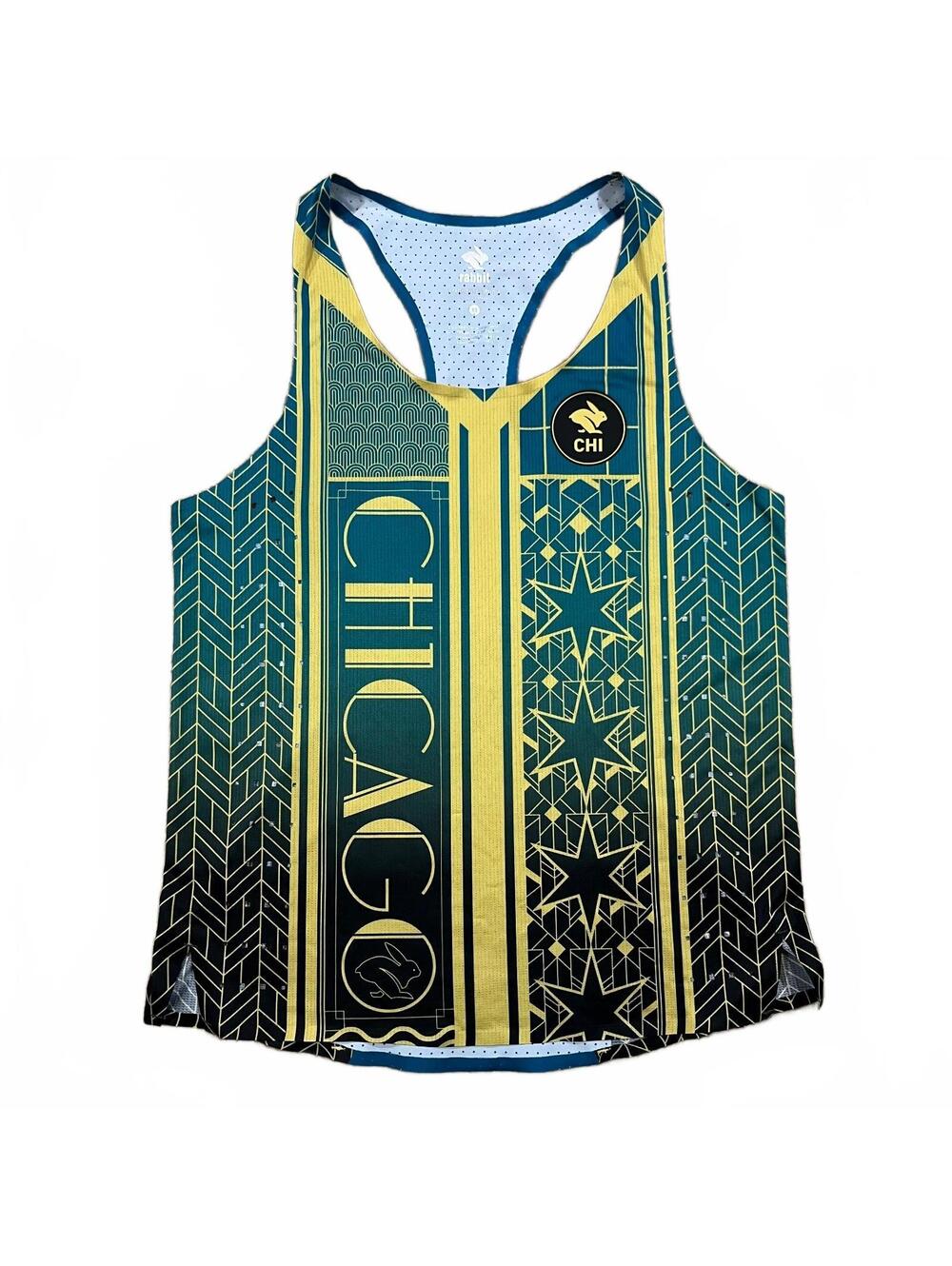 Rabbit Chicago Marathon Speakeasy Go Time Singlet Tank Mens Size XS